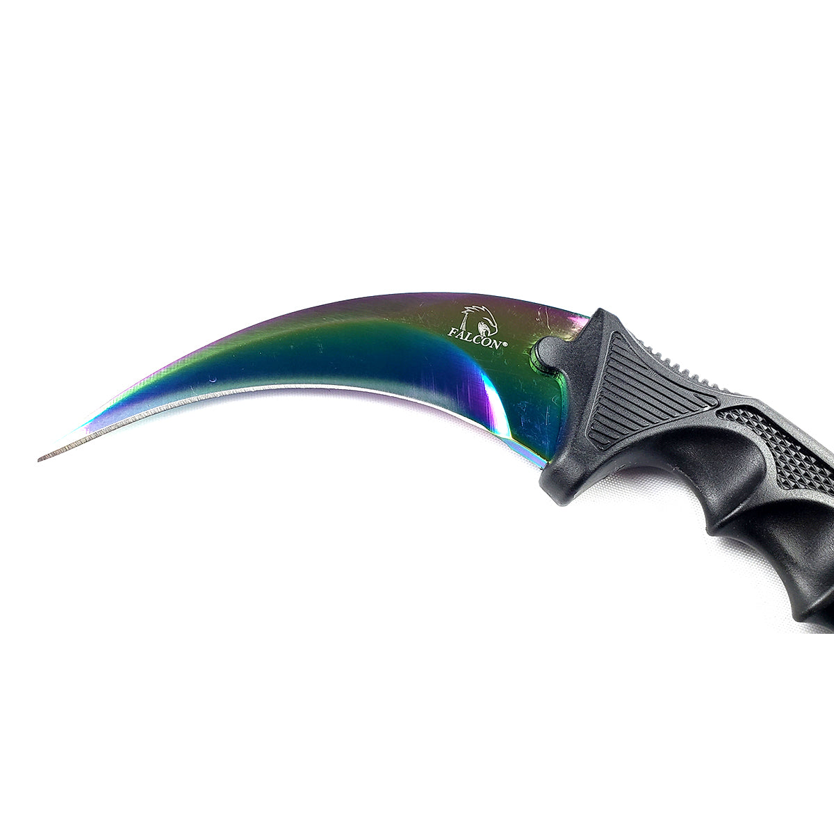 Falcon 7 1/2-Inch Rainbow Necklace Knife (Karambit) | KC1308RB