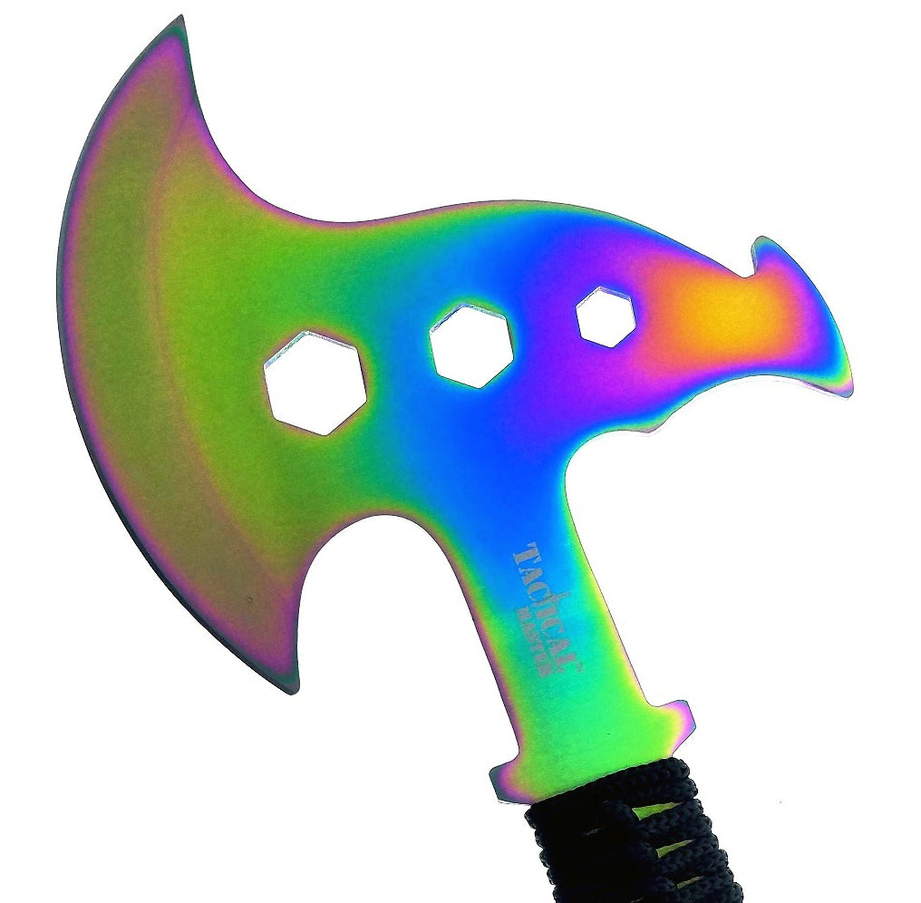 Wholesale Axes for Resellers - Rainbow Multi-Tool Axe In-Bulk 