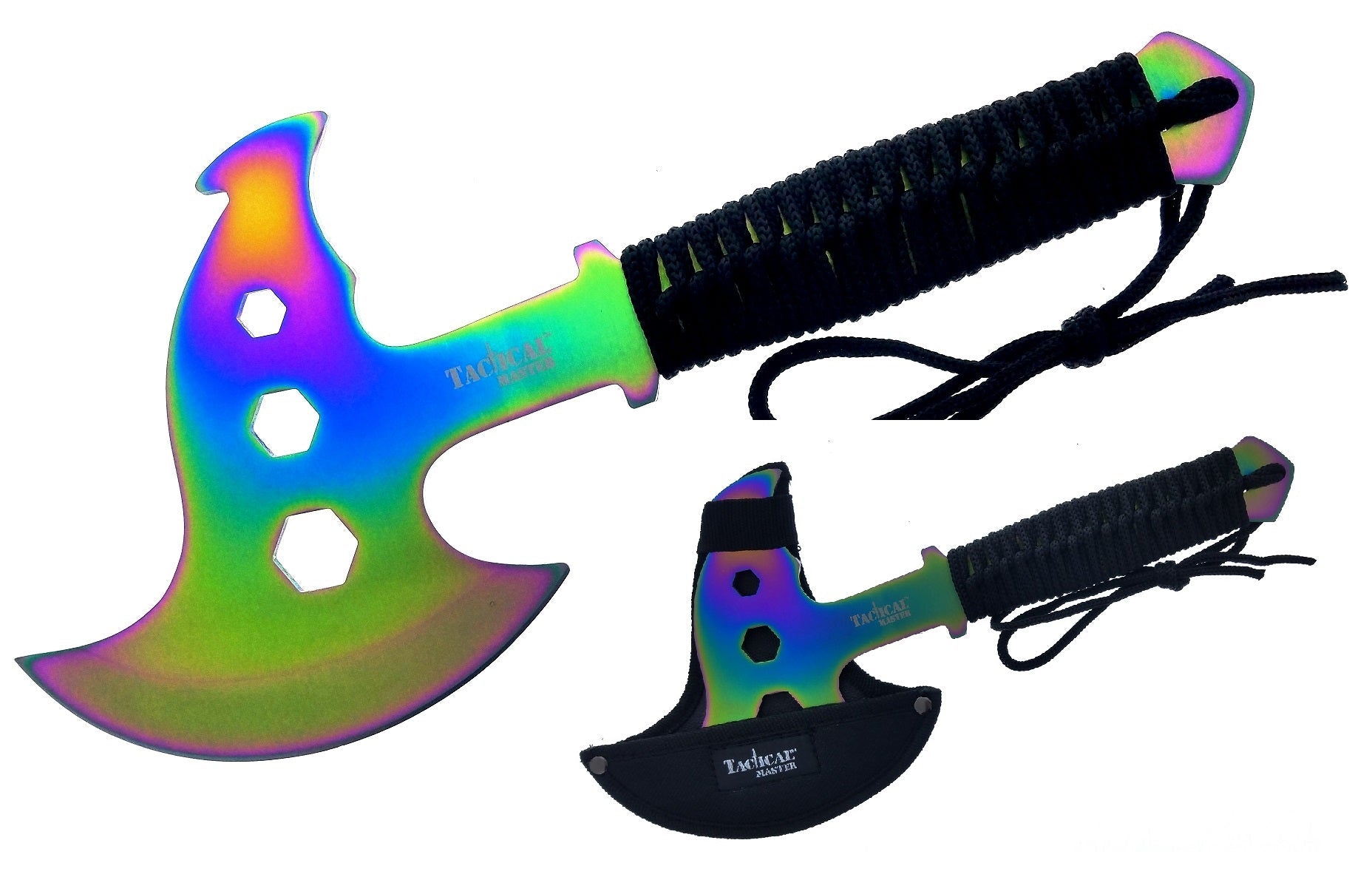 Wholesale Axes for Resellers - Rainbow Multi-Tool Axe In-Bulk 