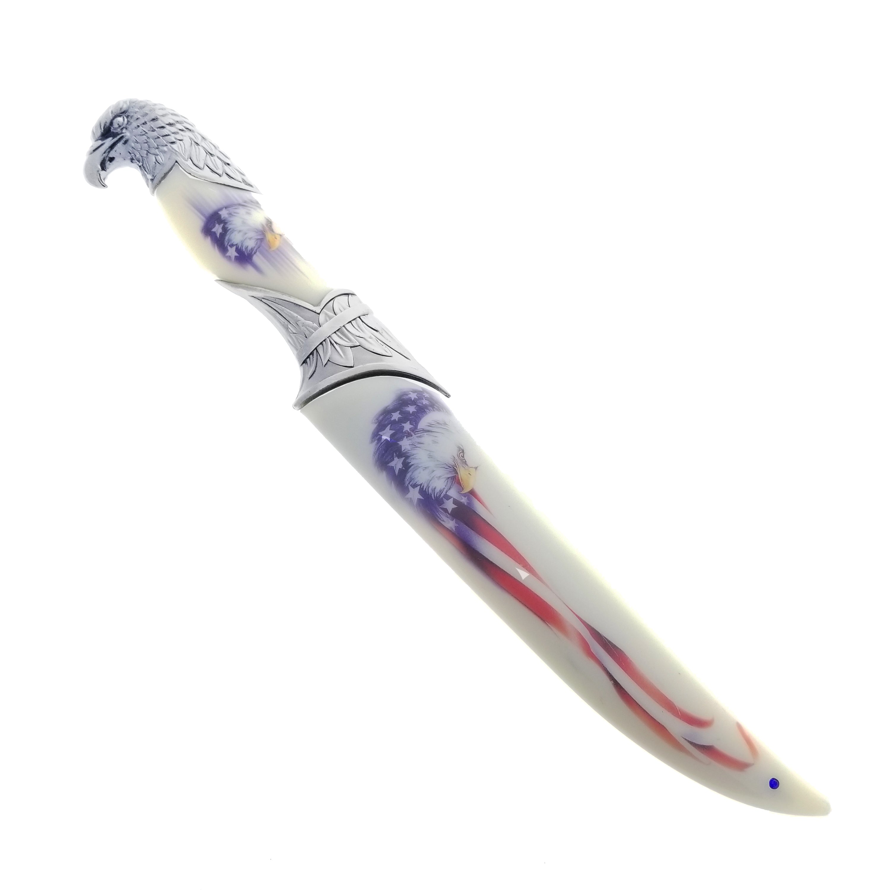 13 1/2" Eagle & Flag Fantasy Dagger