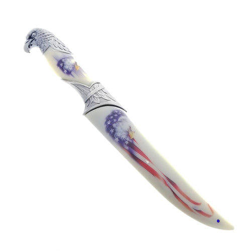 13 1/2" Eagle & Flag Fantasy Dagger