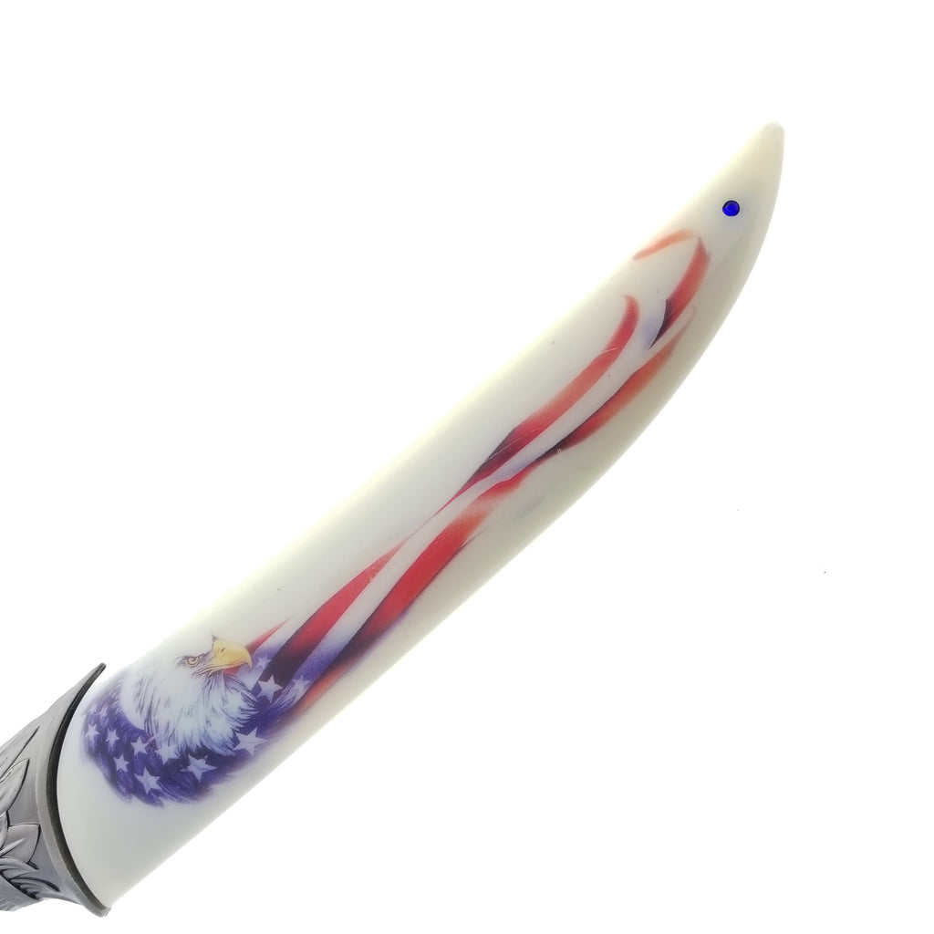 13 1/2" Eagle & Flag Fantasy Dagger