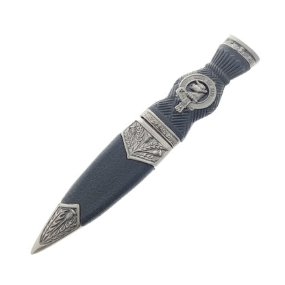 7.25" Sgain-Dubh Dagger with Blue Crystal & Scabbard (Turnbull)