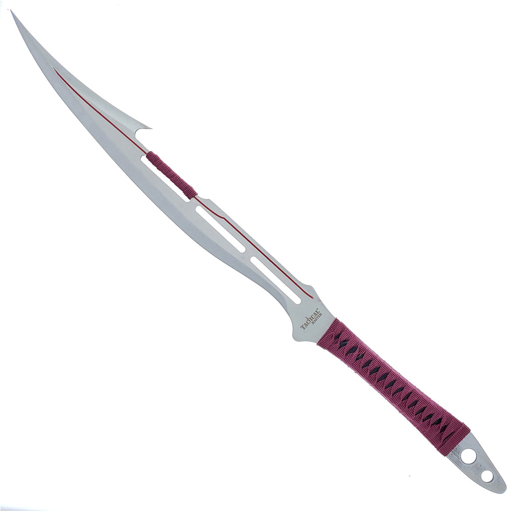 27" Silver Blade / Burgundy Handle / Machete
