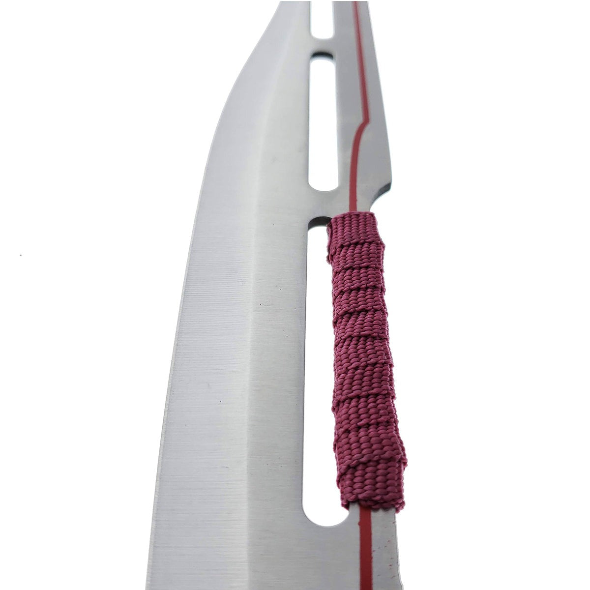 27" Silver Blade / Burgundy Handle / Machete