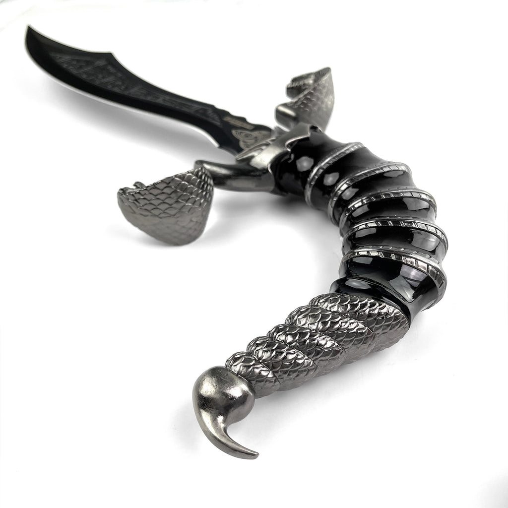 FANTASY EDGE 12" CURVED BLADE SCORPION DAGGER W/ STAND