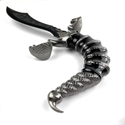 FANTASY EDGE 12" CURVED BLADE SCORPION DAGGER W/ STAND