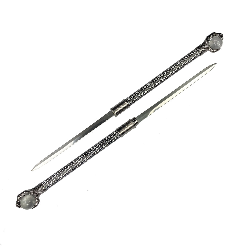 29 3/4" Double Blade Dagger with crystal ball claw