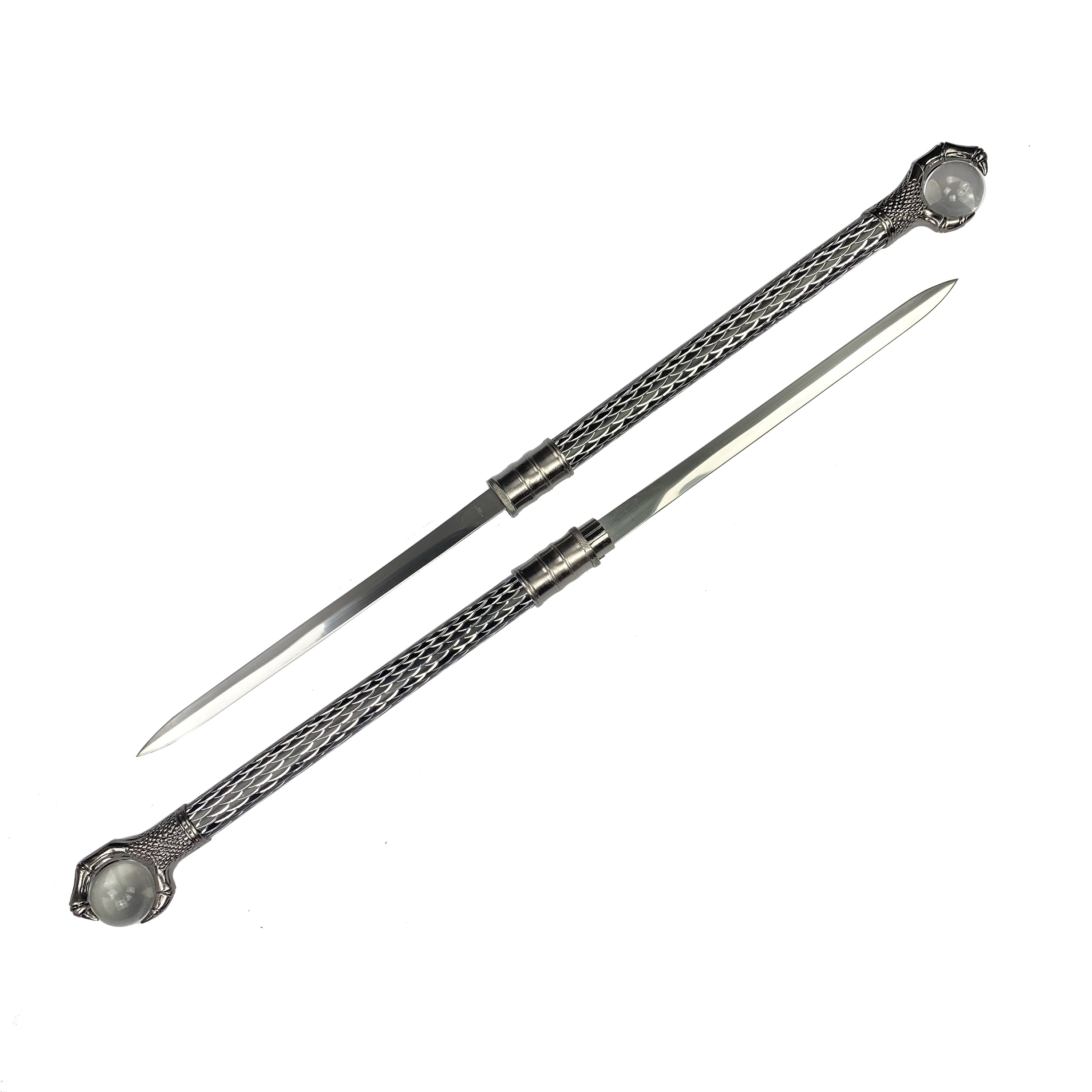 29 3/4" Double Blade Dagger with crystal ball claw