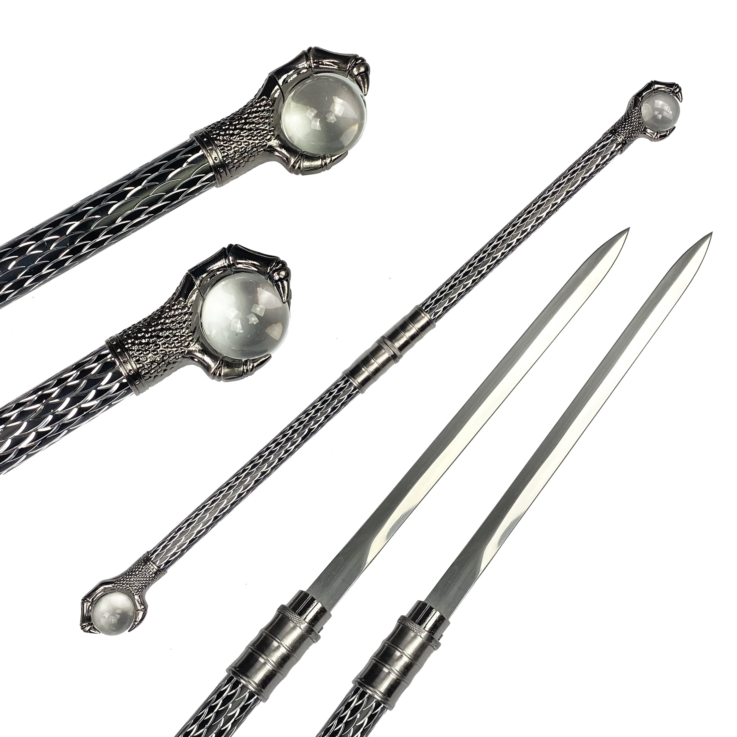 29 34 inch Double Blade Dagger with crystal ball claw – Pacific Solution
