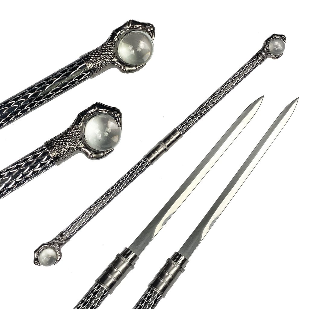29 3/4" Double Blade Dagger with crystal ball claw
