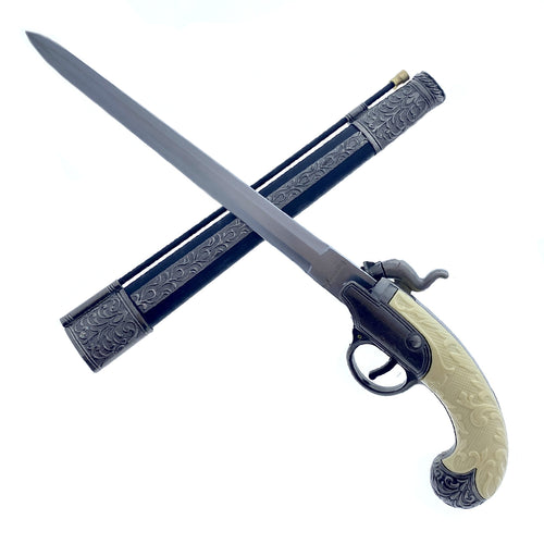 Wholesale Gun Dagger with Holster – Revolver-Inspired Decorative Blade