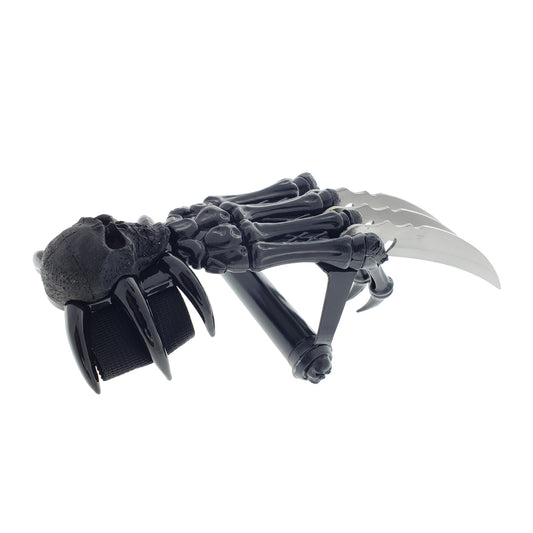 17" Black Metal Skeleton Hand Claw