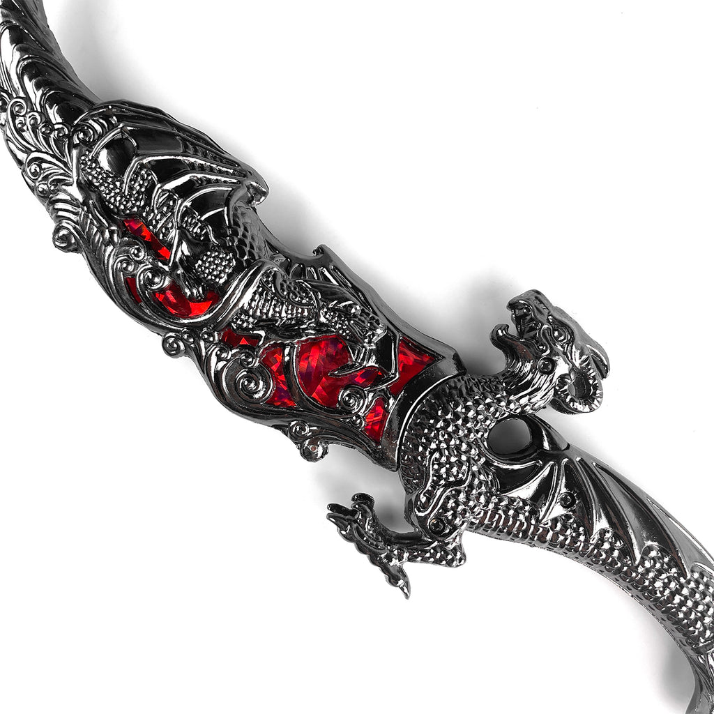 15" Blade Fantasy Dragon Dagger Red Fitting