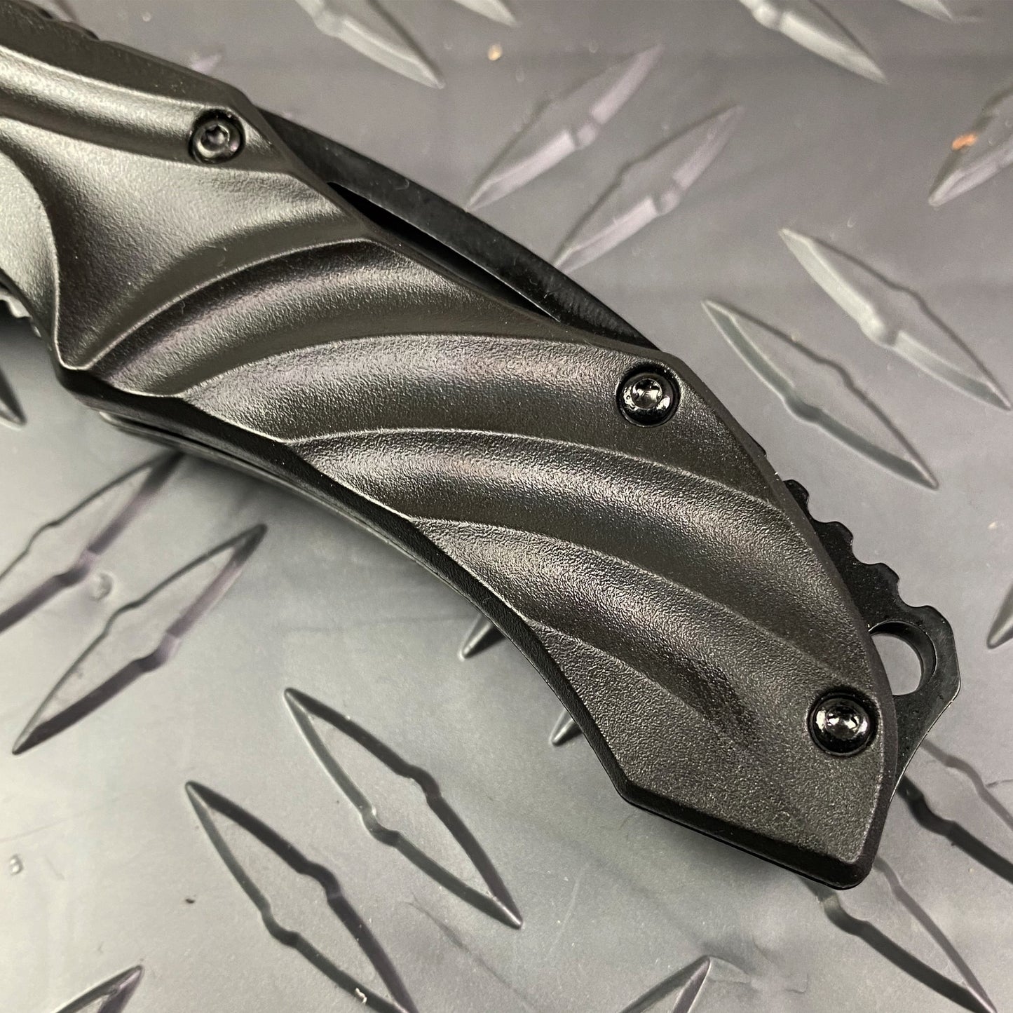 Falcon 8" Overall Spring Assisted Knife All Black