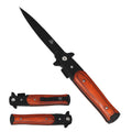 Falcon 8 3/4" Wood Handle Spring Assisted Knife
