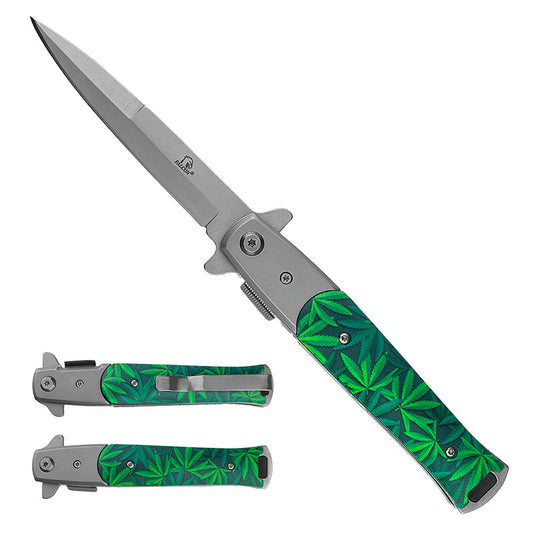 Falcon 8 3/4" Marijuana Spring Assisted Knife