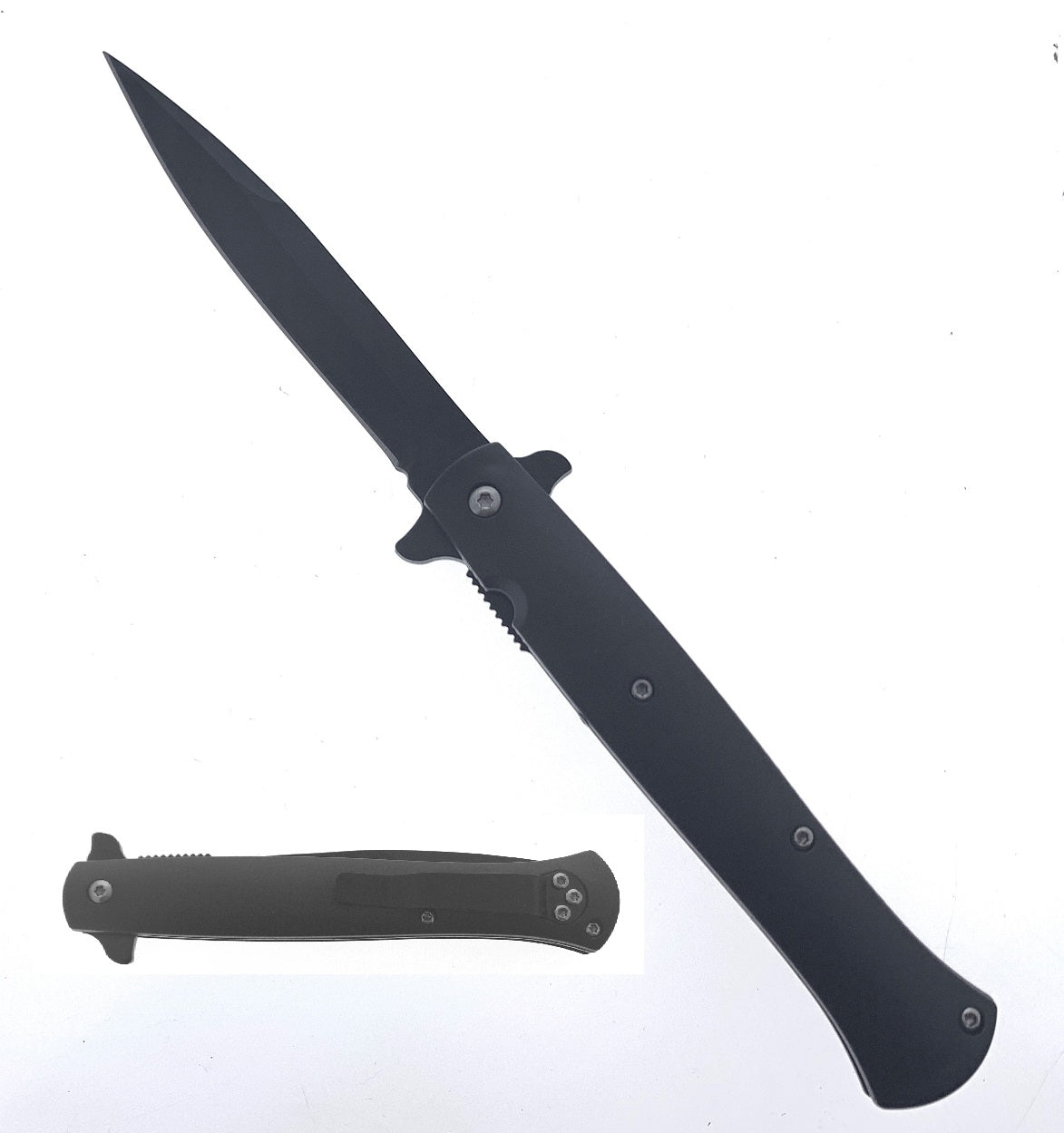 4" Black Blade & 4 7/8" Handle w/black handle