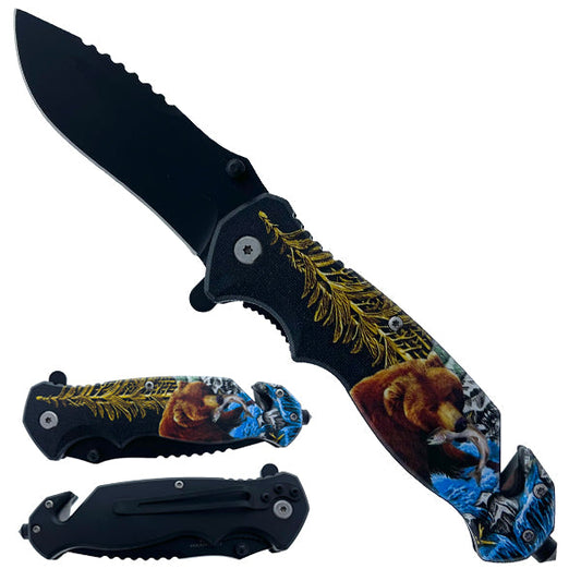 Heavy Duty Bear Spring Assisted Knife