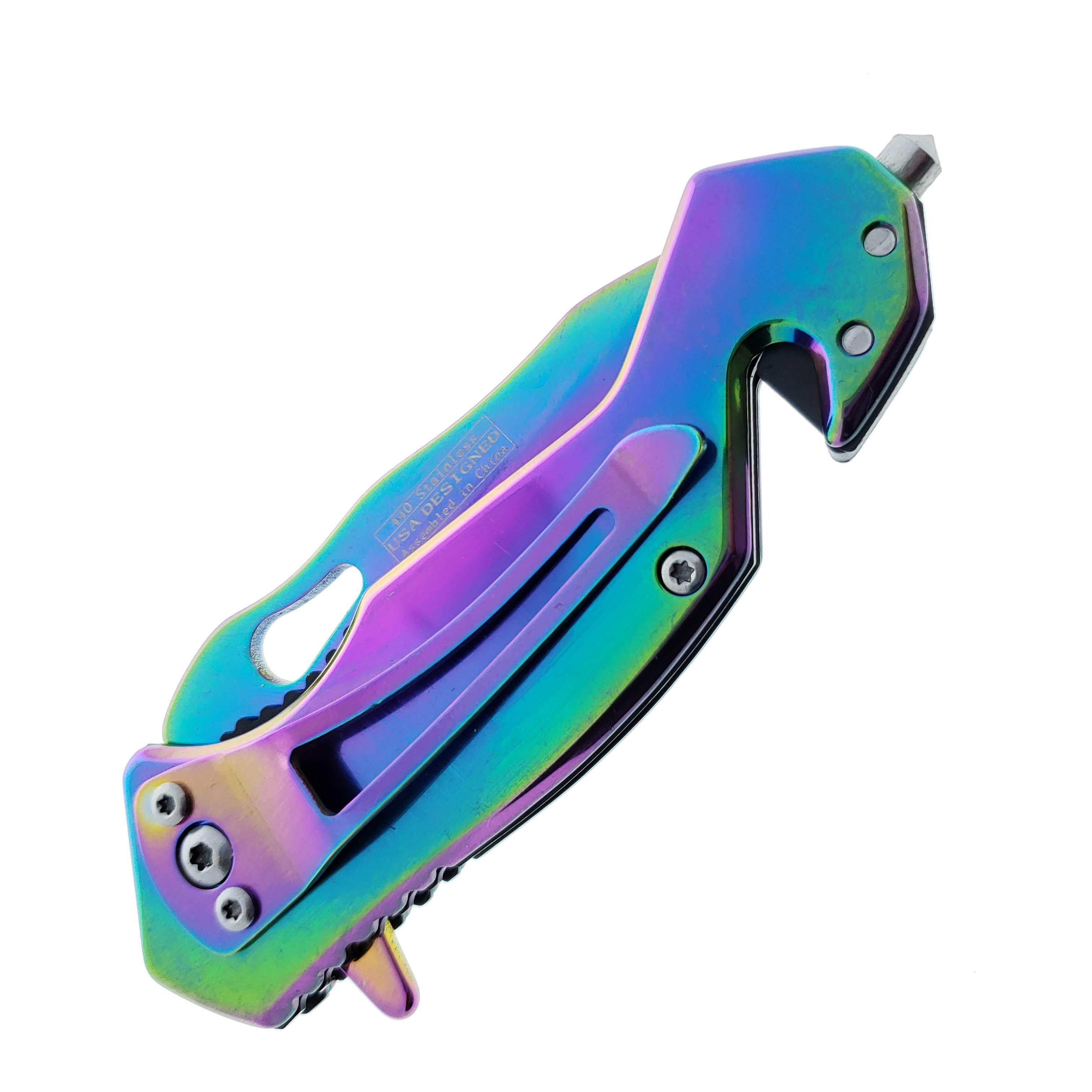 Falcon Rainbow Spring Assisted Pocket Knife