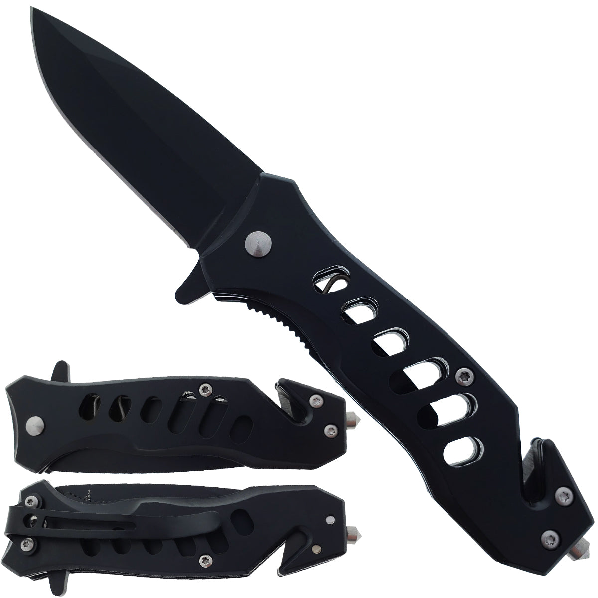 2" Black Blade / Black Handle / Assisted Knife