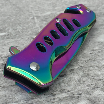 Falcon 6" Rainbow Pocket Knife