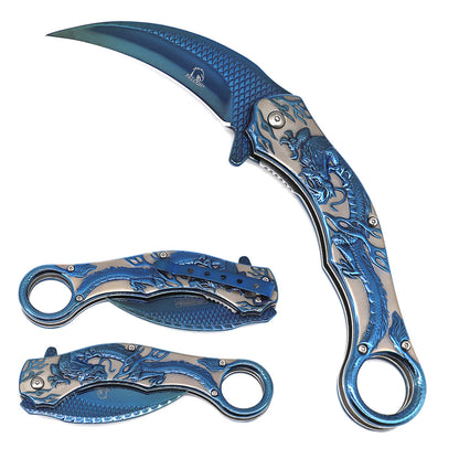 Falcon Claw Blade Spring Assisted Pocket Knife