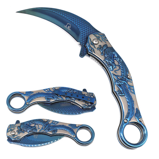Falcon Claw Blade Spring Assisted Pocket Knife