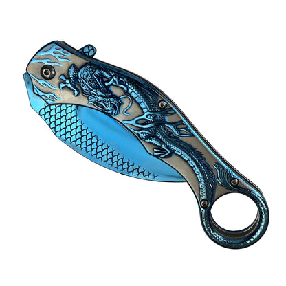 Falcon Claw Blade Spring Assisted Pocket Knife