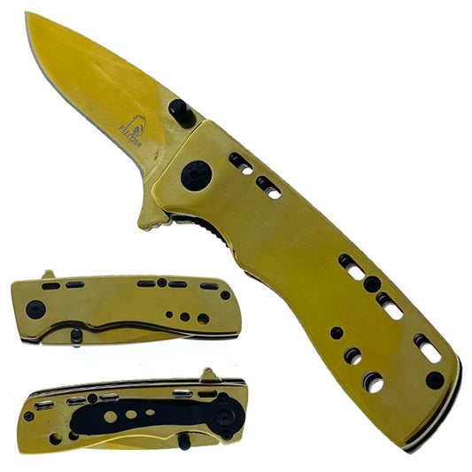 2 3/4" Blade 6 1/2" Overall Gold