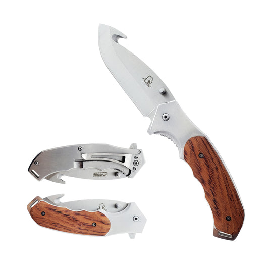 Falcon 3 1/2" Silver Blade  Spring Assisted Knife