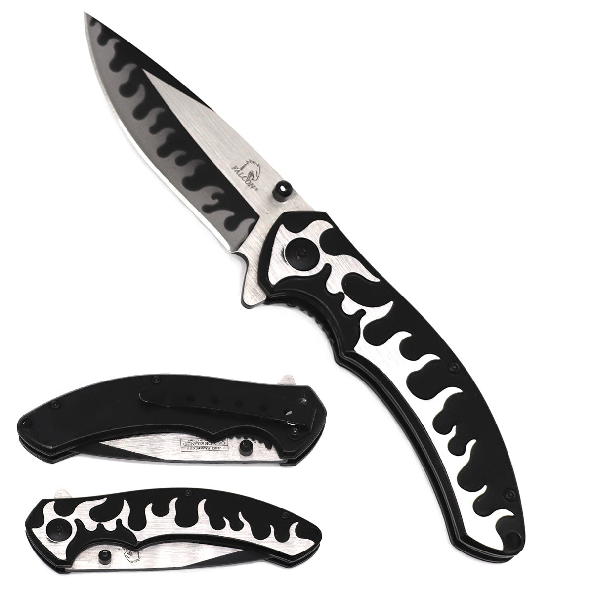 Shop Falcon Flames Pocket Knife | Pacific Solution.