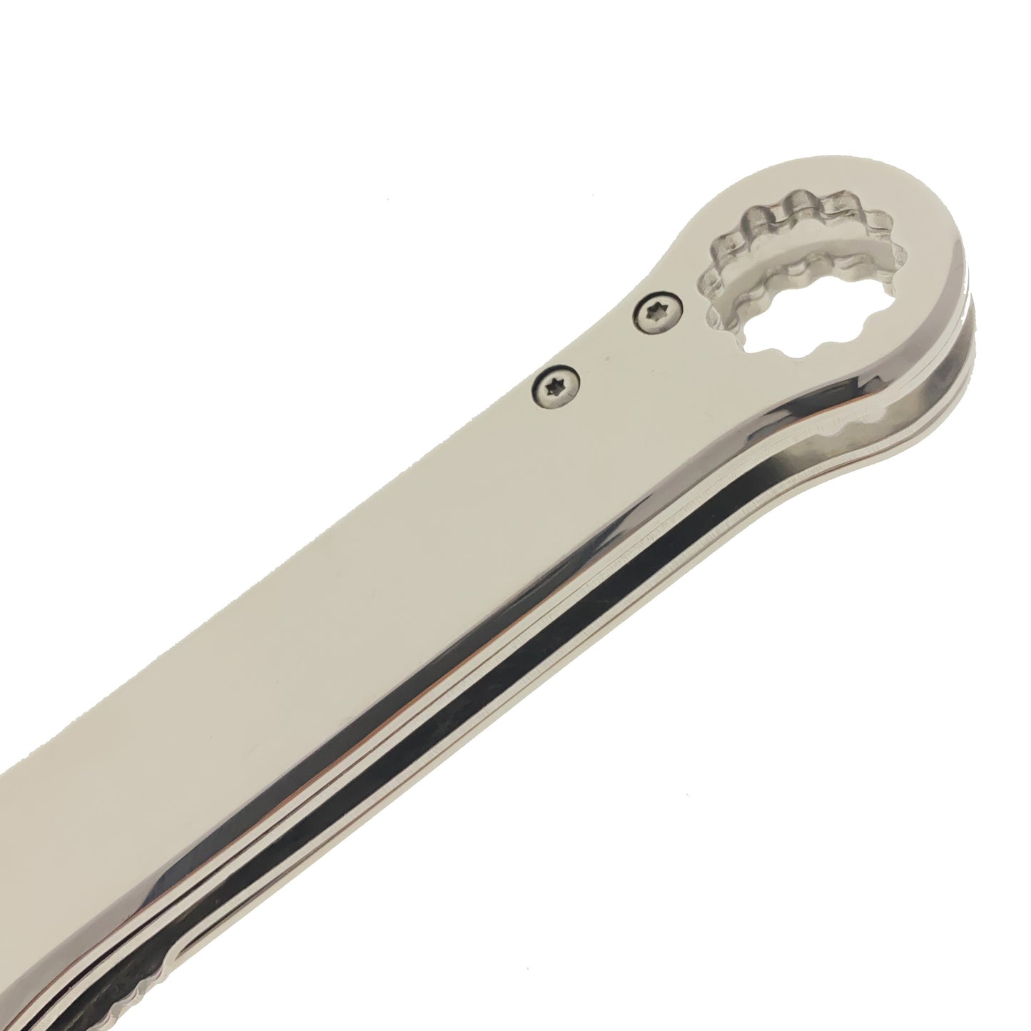 Falcon 7.75" Chrome Spring Assisted Knife with 12 mm Wrench Function