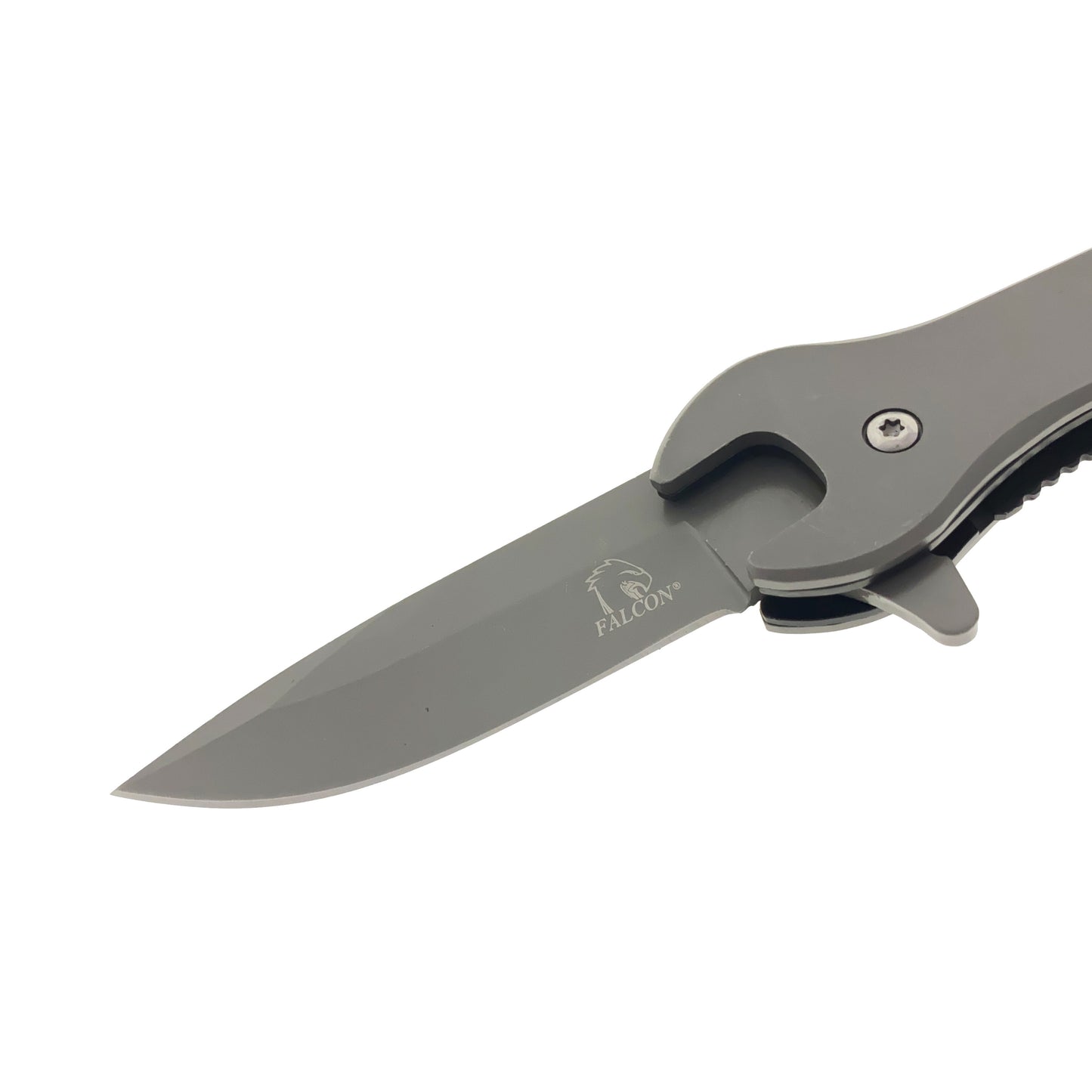 Falcon 7.75" Gray Spring Assisted Knife with 12 mm Wrench Function