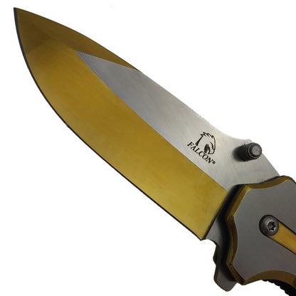 3" SIlver w Gold Trim Blade & Handle