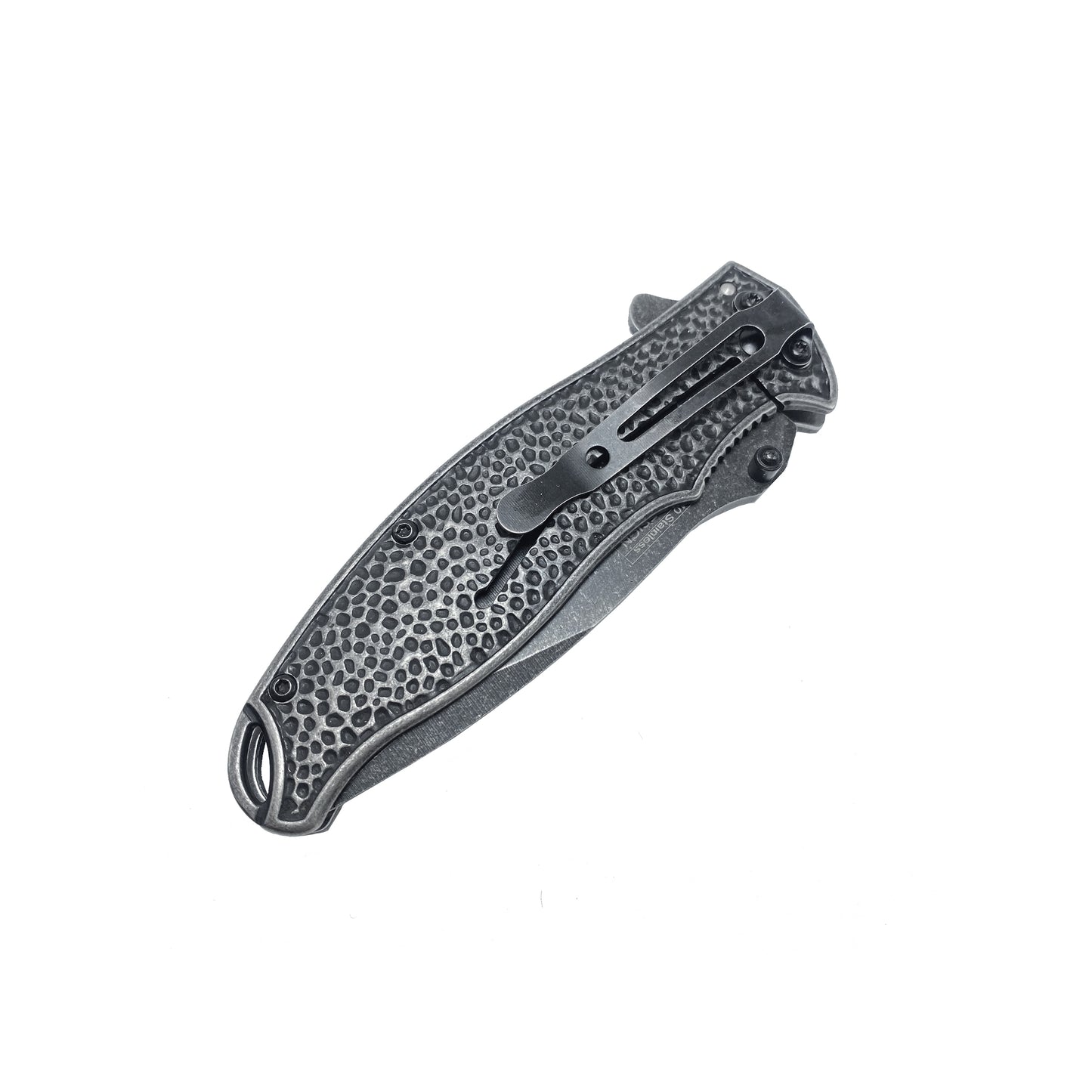 Falcon 8 1/4” Spring Assisted Knife w Black 3D Mermaid