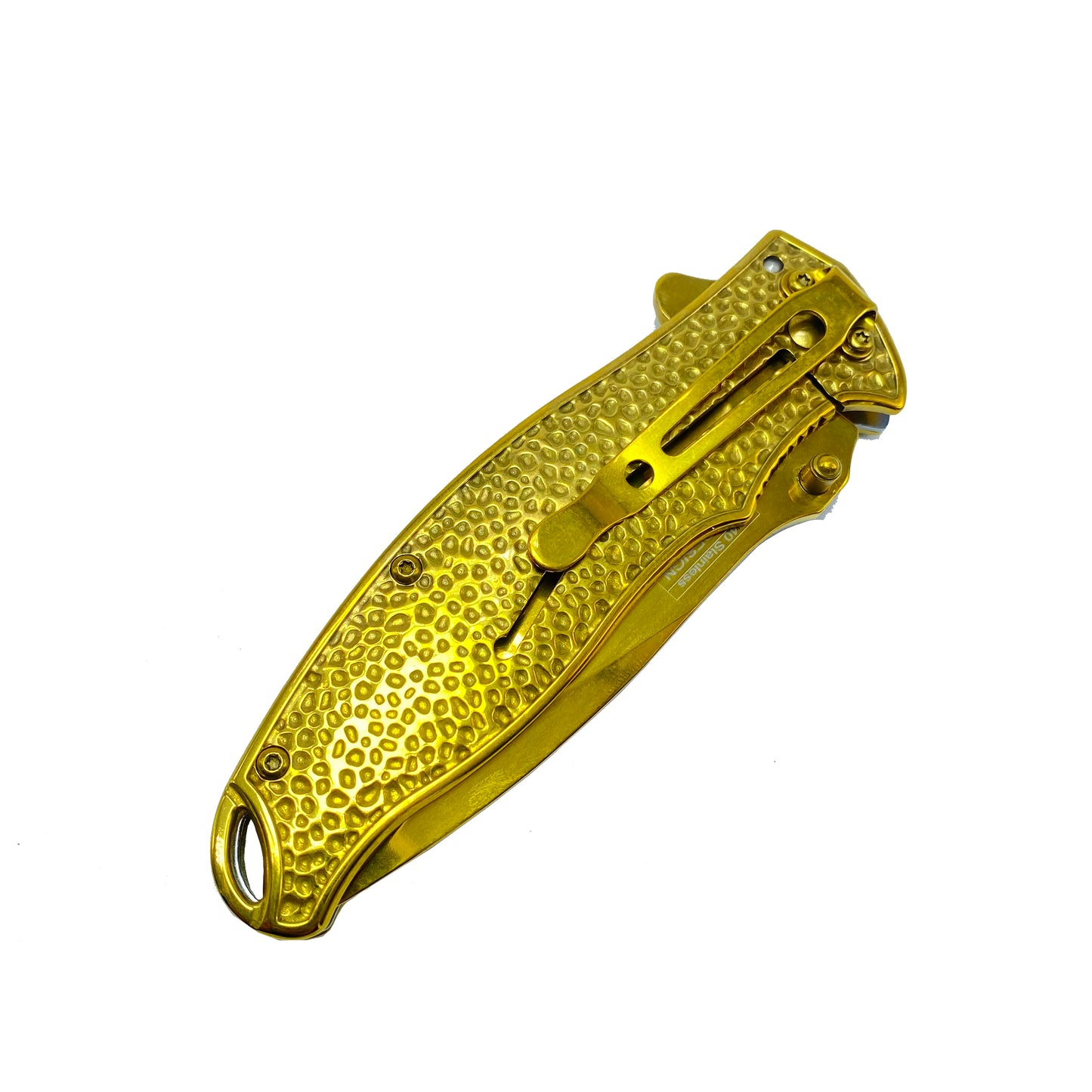 Falcon 8 1/4” Spring Assisted Knife w Gold 3D Mermaid