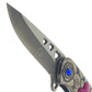Falcon 7" Overall in Length Gray Handle w/ Pink Heart