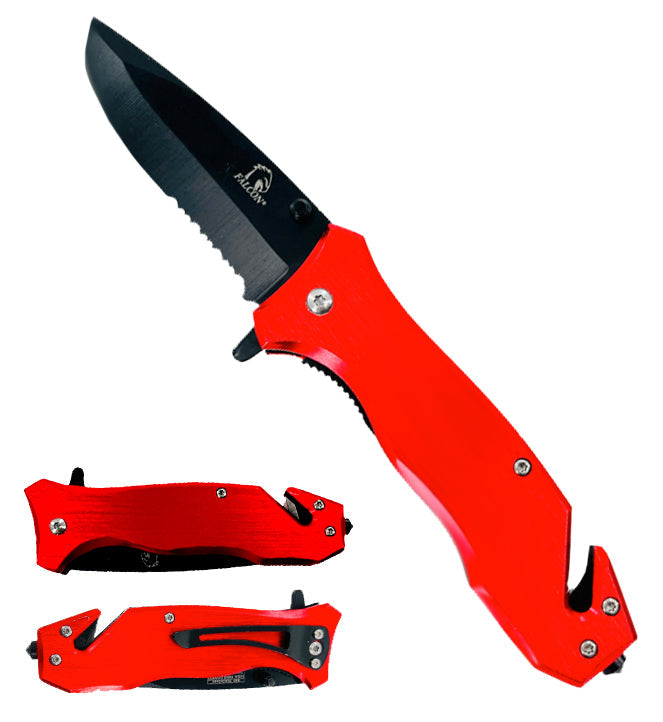 Falcon 7.5" Red Pocket Knife