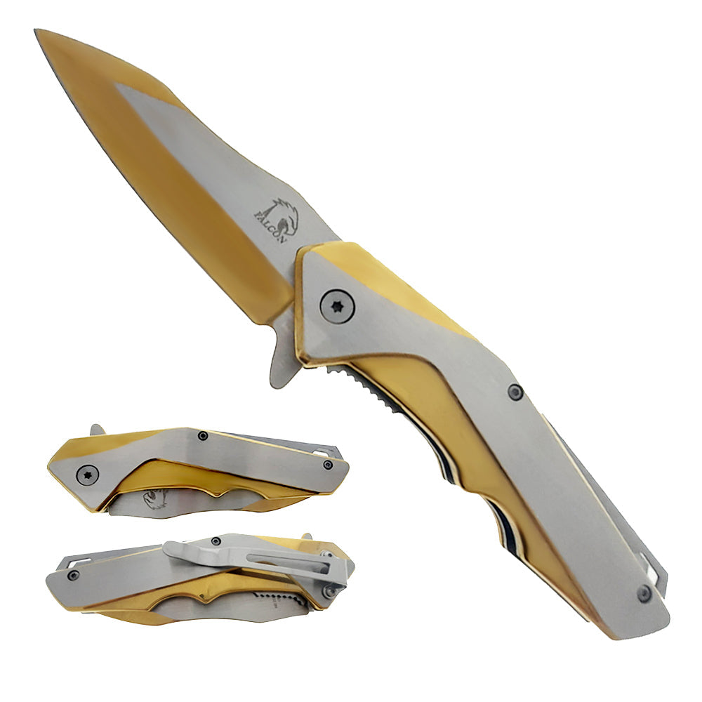 Shop Falcon Gold Pocket Knife Wholesale Prices - Pacific Solution.