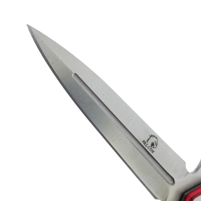 4" Silver Blade / Cross Handle / Assisted Knife