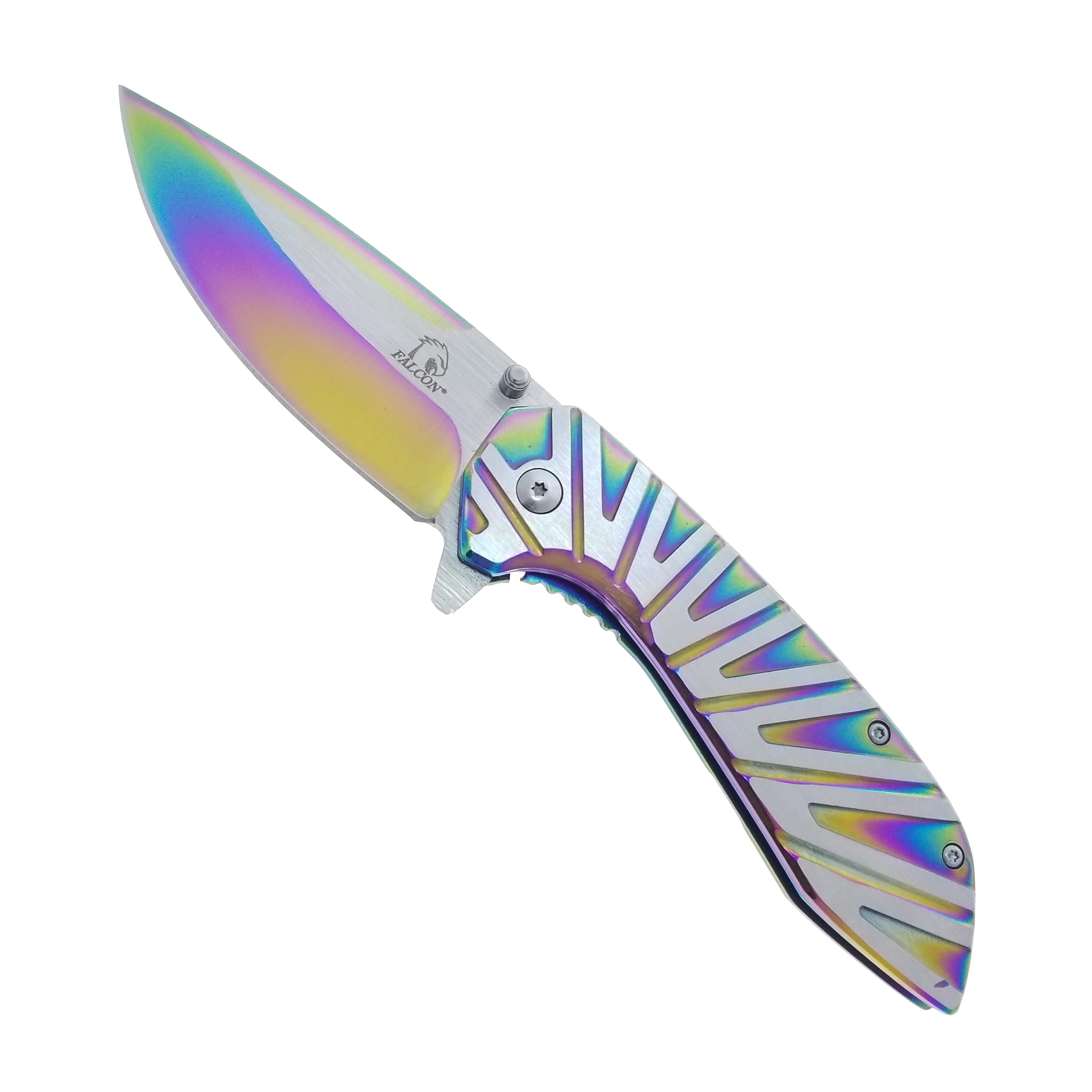 3" Rainbow Blade / Rainbow Handle / Assisted Knife