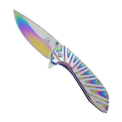 3" Rainbow Blade / Rainbow Handle / Assisted Knife