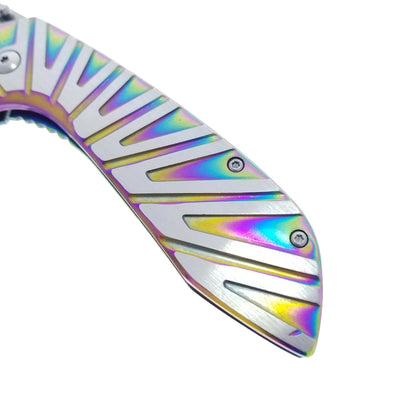 3" Rainbow Blade / Rainbow Handle / Assisted Knife