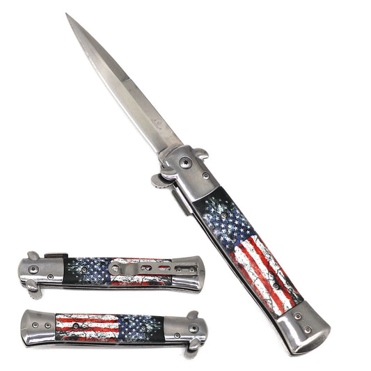 Falcon 8" US Flag Pocket Knife.