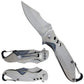 3" Silver Blade Spring Assisted Knife, FALCON