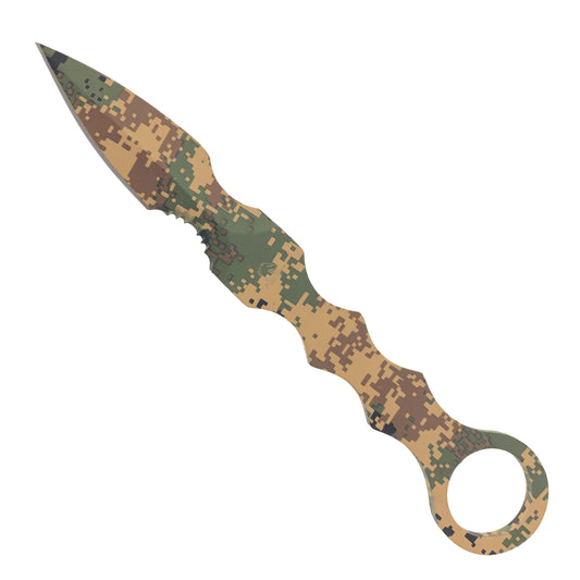 Falcon 7.5" Brown Camouflage Tactical Knife