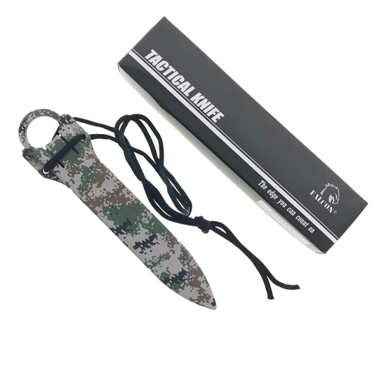 Falcon 7.5" Camouflage Tactical Knife