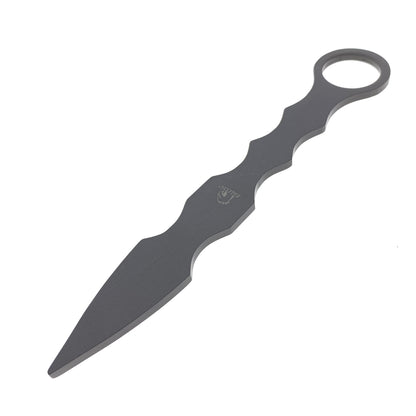Falcon 7 1/2" Overall. Titanium Coating Trainer. Black ABS Sheath