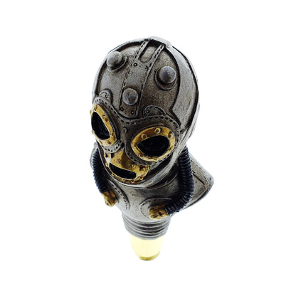 Steampunk Mask Walking Cane (Gold)